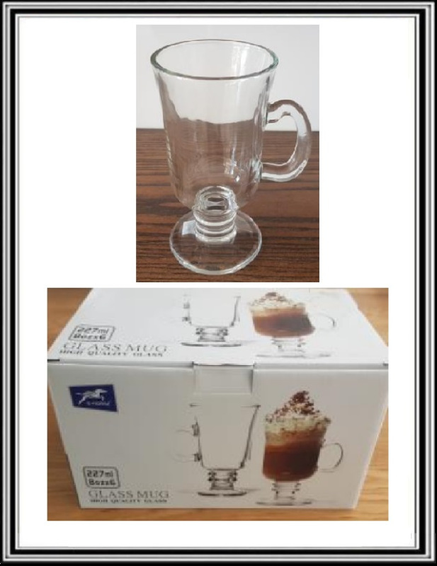 Sadá 6 ks sklenených hrnčekov IRIS na Cafe