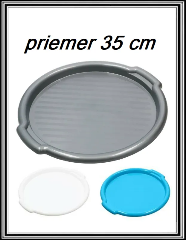 Plastový podnos priemer 35 cm č PL20-6184
