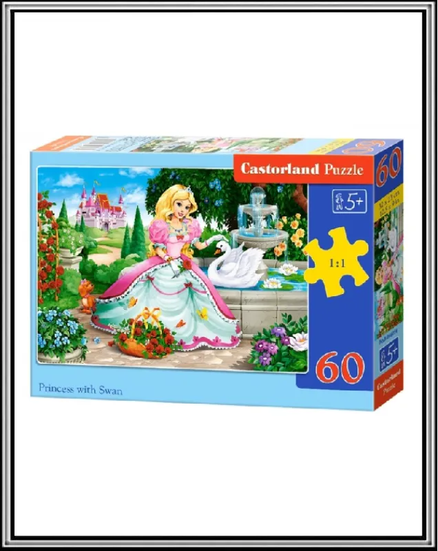 Puzzle 60 ks - Princezna s labuťou č B-066056 ,