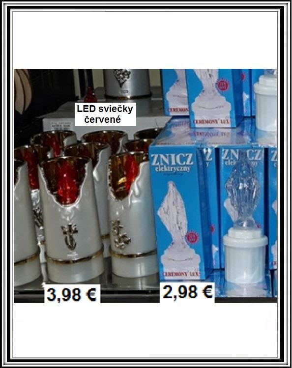 LED sviečky červené