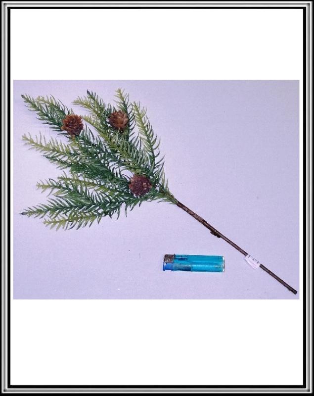 Vianočný konárik so šiškami 46 cm