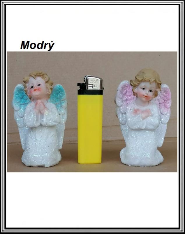 Anjelik modrý v- 8,5 cm K 554904 č 5490