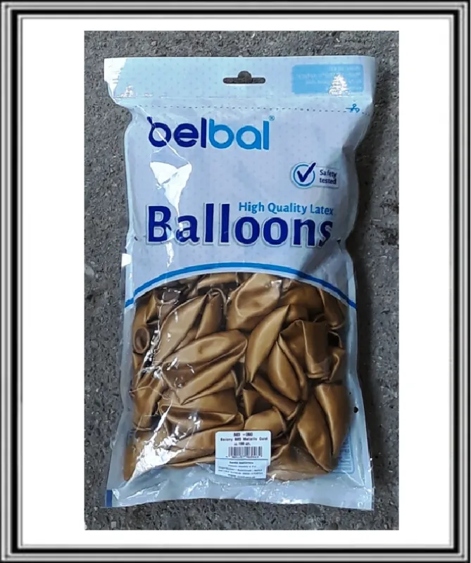 Sadá 100 kusov zlatých balónov