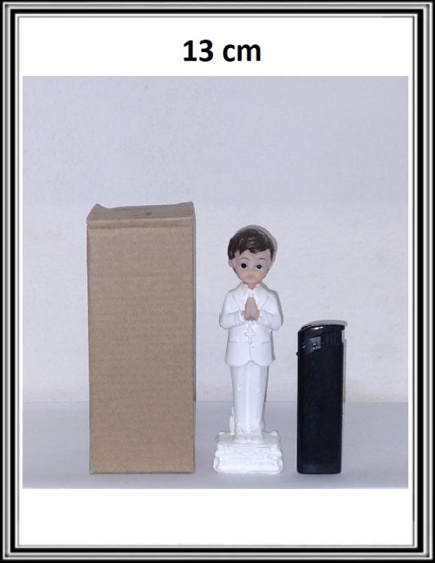 Figurka 13 cm - chlapčekv bielom