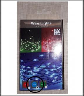 LED - Svetelná reťaz na batérie 20 ks LED-ky zelené