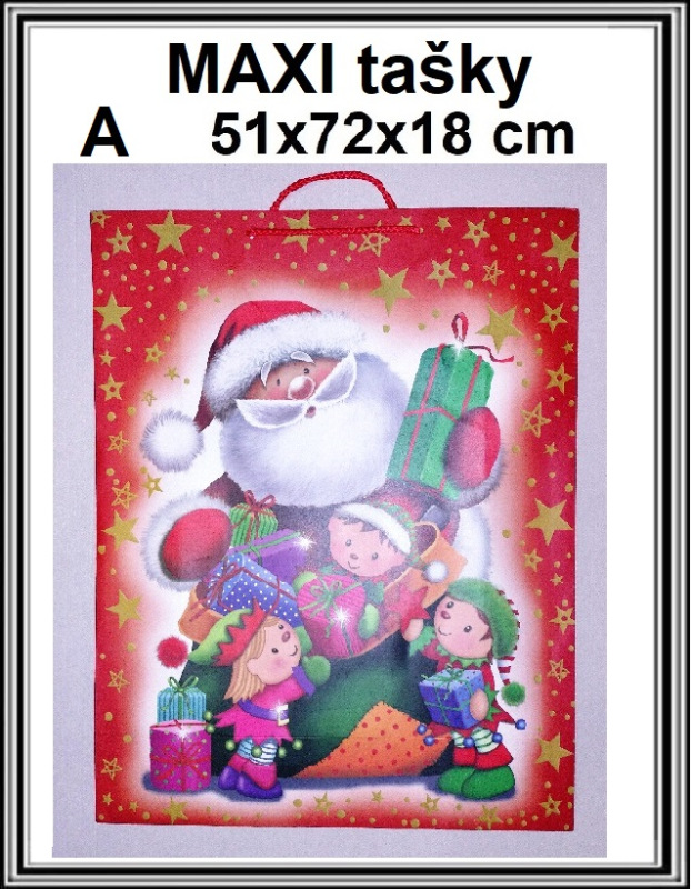 Vianočná darčeková taška 51x72x18 cm Ač 1454