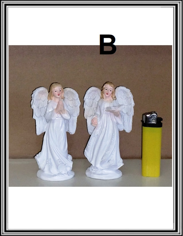 Anjelik biely 11,5 cm s knihou B