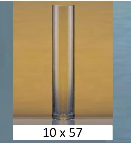 Sklenená váza 10x56,5 cm Hrubšia