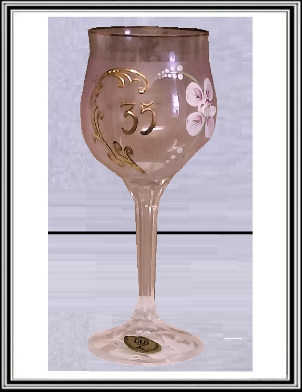 Výročný pohár 45 ružový