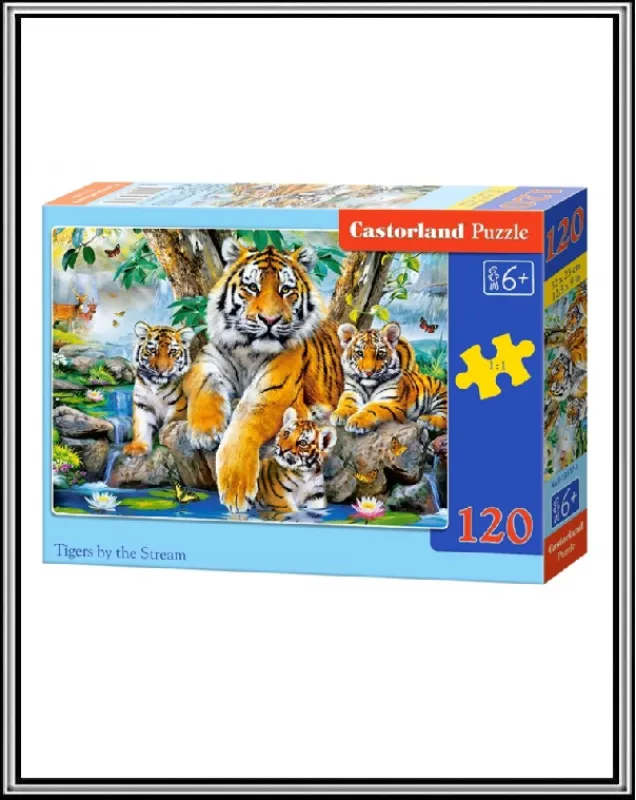 Puzzle 120 ks - Tigria rodinka č B-13517-1 ,