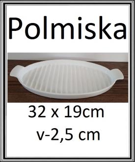 Ker. polmiska 32 x19cm, v-2,5 cm č37485