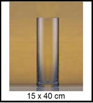 Sklenená váza 15x40 cm -č 23-LA17-886J - Hrubšie