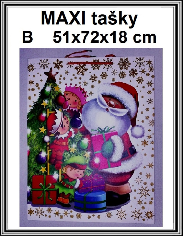 Vianočná darčeková taška 51x72x18 cm Bč 1454