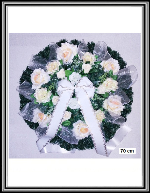 Umelý veniec 70 cm č 108
