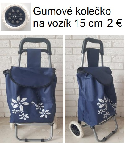 Nákupný košík s kolieskami 87 cm, šírka 34 cm,hlbka 28 , výška