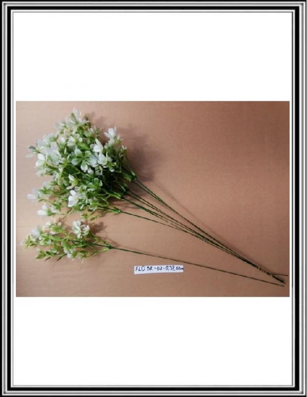 Konárik 52 cm s bielymi kvetmi č FLO BK-07
