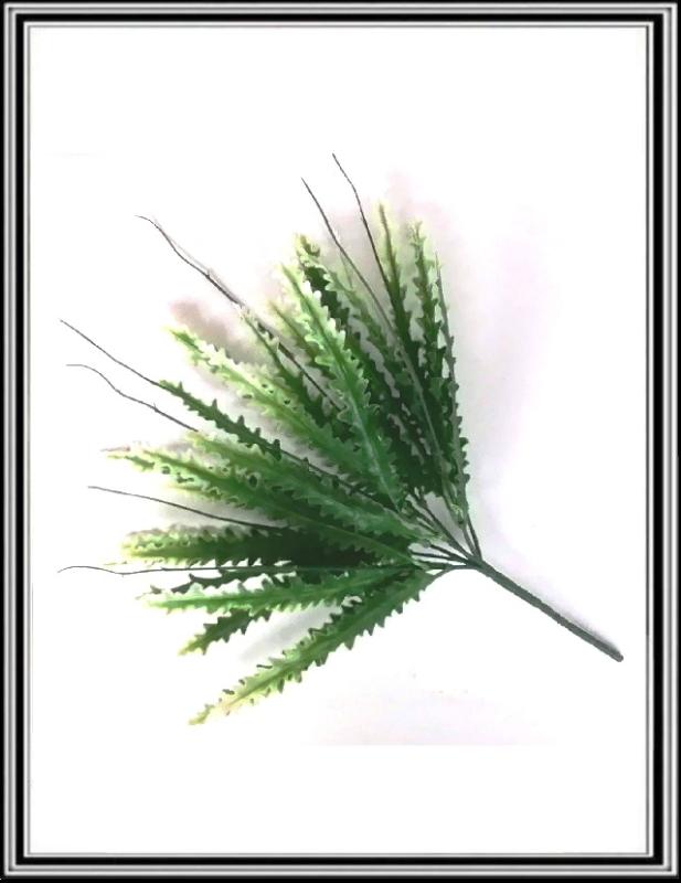 Umelá kytička dlhých listkov s bielo zelenými listmi č FLO 6K B