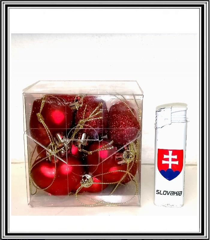 Srdiečka 4,5 cm 15 kusov červené 235510,