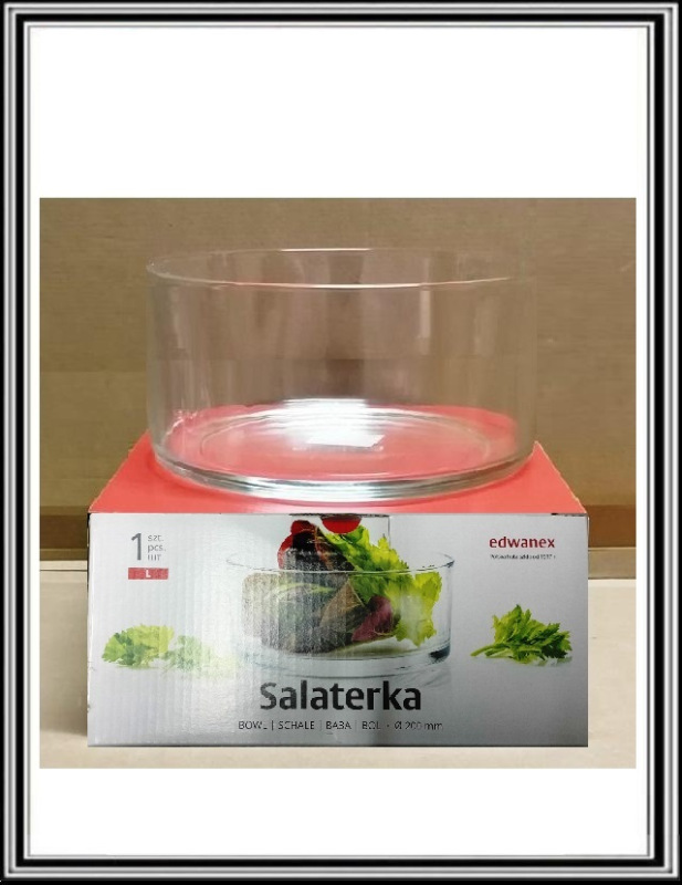 Sklenená miska priemer 20 x 9 cm