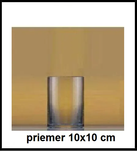 Sklenená váza priemeru 10 x10 cm