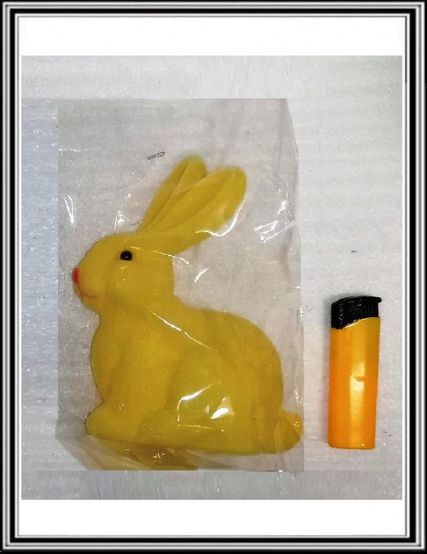 Plyšový zajačik 15,5 x 20 cm R-2169B žltý