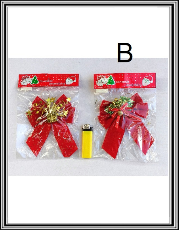 Vianočná mašľa závesná č B