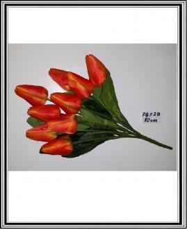 Kytica z tulipanov 50 cm 9 hláv č. FGF28 - oranž