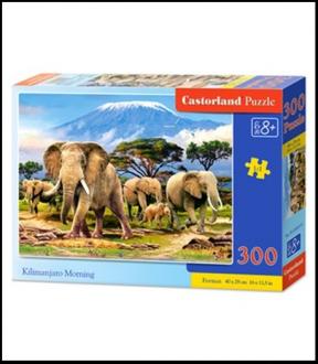 Puzzle 300 ks Slony pod Kilimandžárom