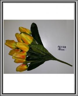 Kytica z tulipanov 50 cm 9 hláv č. FGF28 -žlto oranž