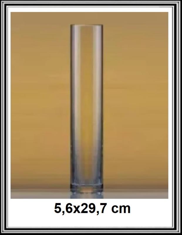 Sklenená váza pr. 5,6x29,7 cm LA17-11200B