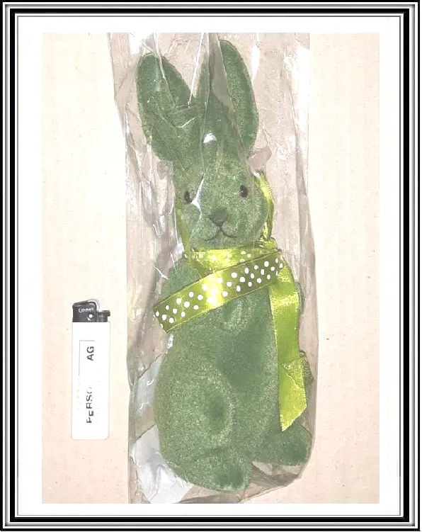 Plyšový zajac 23 cm zelený TG655589-Z