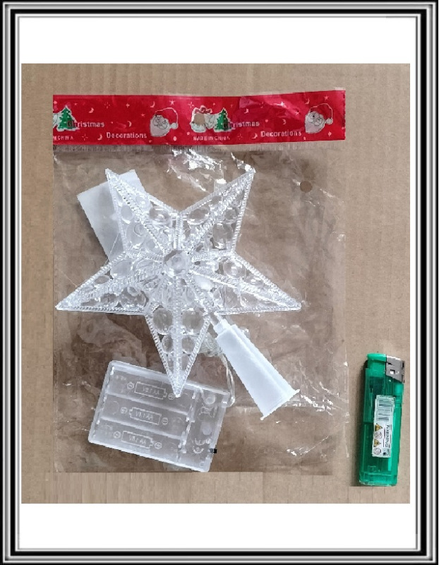 Svietiaca hviezda na 3 baterky AA