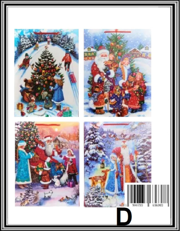 Vianočná darčeková taška 31x42x12 cmč. D