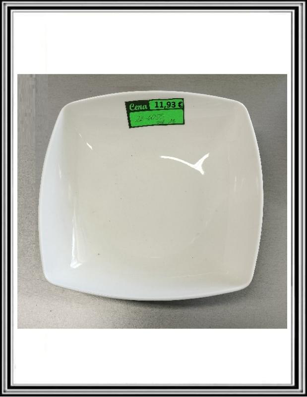 ZK1  KOCKA - Keramický tanier - hlboký  23 cm   ZK 0050