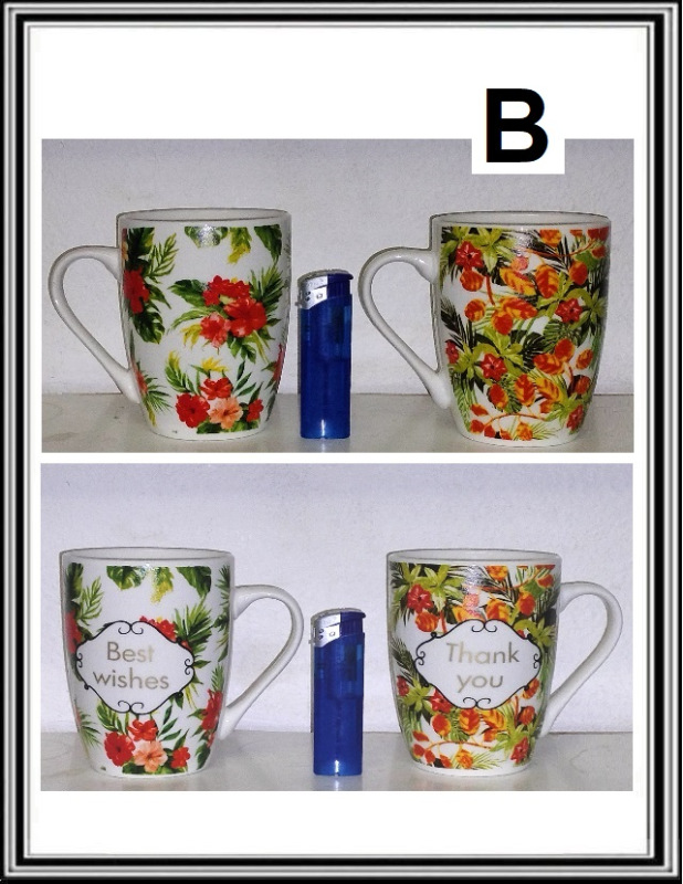 Keramický hrnček 350 ml kvety B