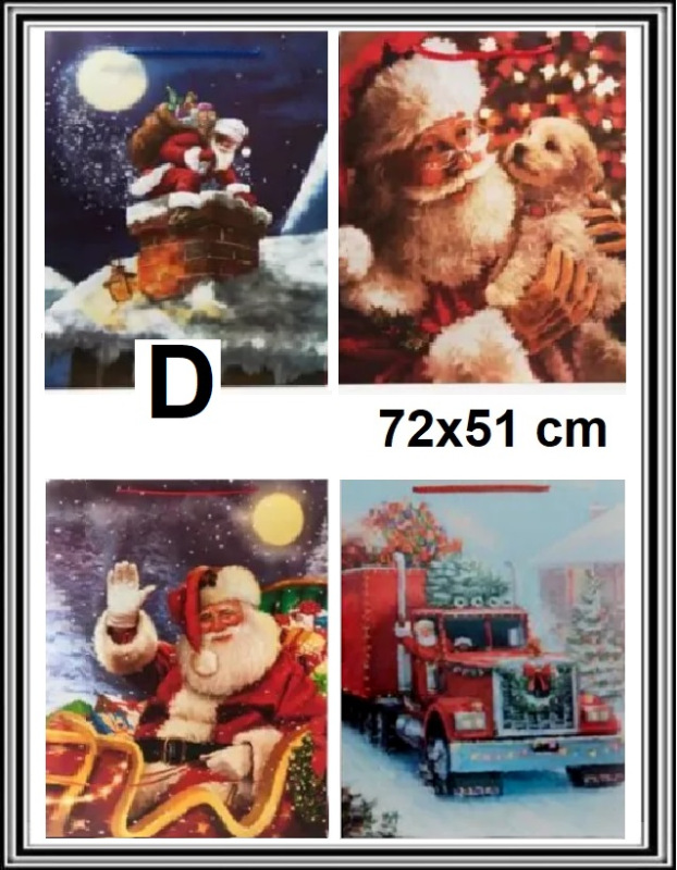 Vianočná darčeková taška 51x72x18 cmč 0764P D