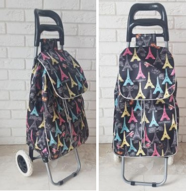 Nákupná vodotesná taška vozík s kolieskami 55x33x20cm