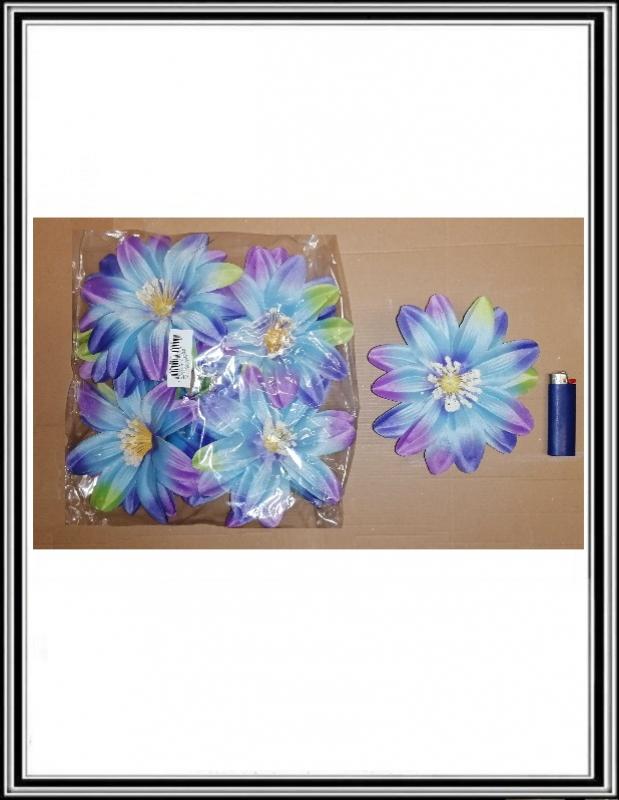 Hlavička kvetu DÁLIA č FLO-L022 K 800110 modro fialová 17 cm
