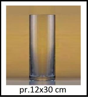 Sklenená váza 12x30 cm LA17-699