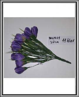 Kytica z tulipanov 30 cm 11 hláv č. 466701 - fialová