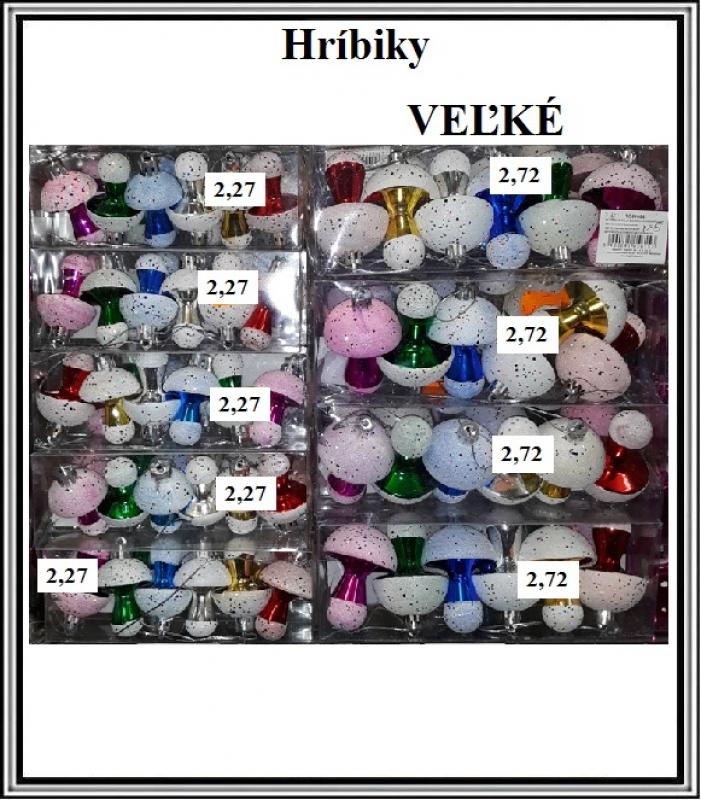Sadá Vianočných ozdôb hríbiky č TG50992