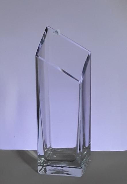 Sklenená váza kvadrát č 114 , 8x8x25 cm SKOS