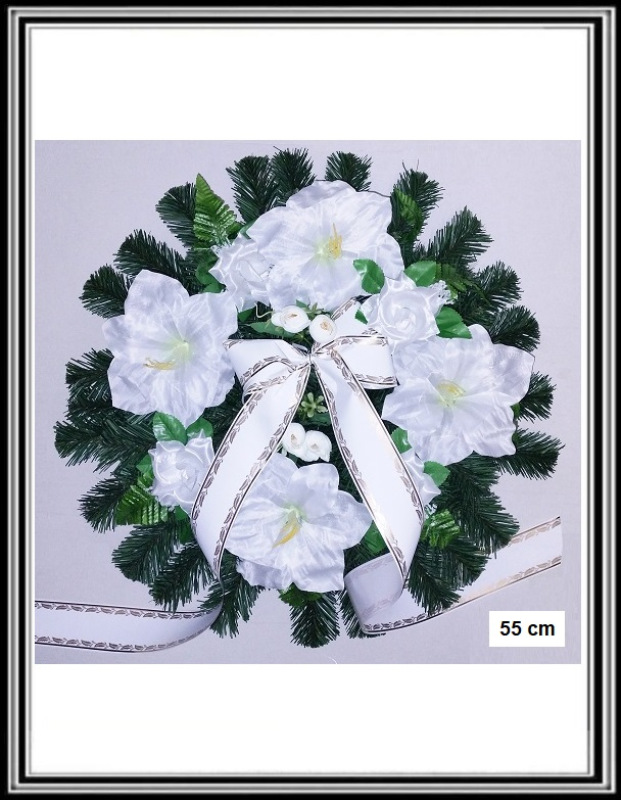 Umelý veniec 55 cm hustejšia č 121