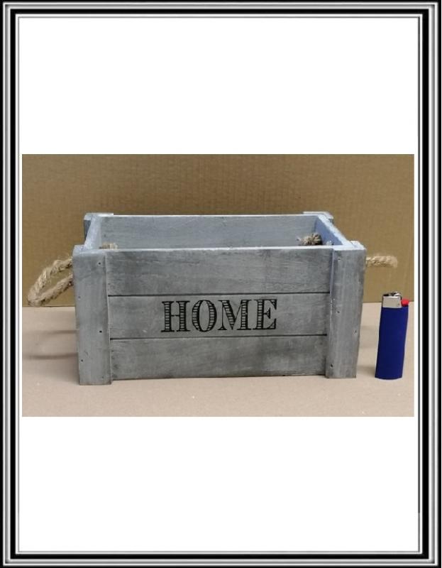 Dekor. kvetináčik HOME sivý 25x15x12 cm K 300016