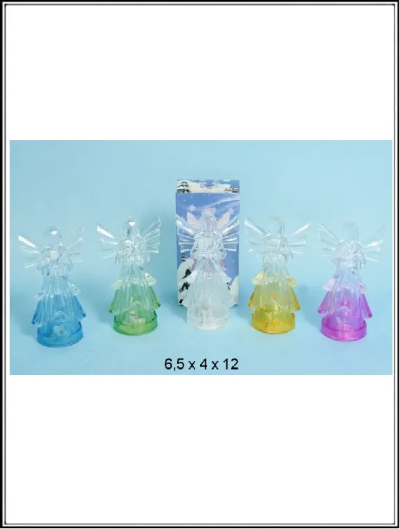 Anjelik - svietiaci 12 cm 4 vzory č 1701H- 1 kus