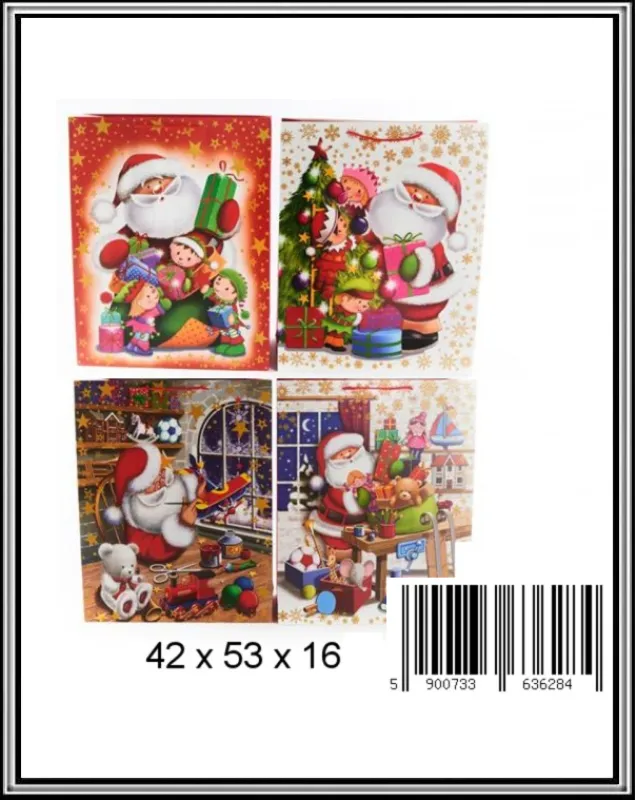 Vianočná darčeková taška 42x53x16 cm  č 1419K