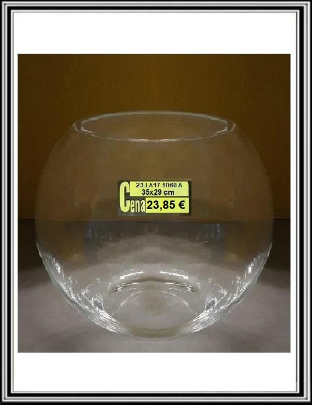 X Sklenená váza GUĽA 35 x 29 cm, č.23-LA17-1060 A
