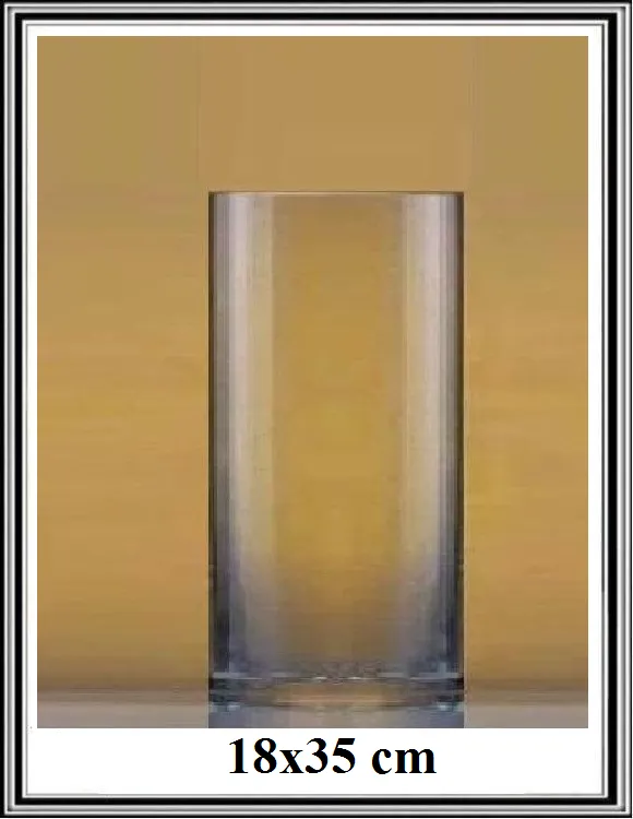 Sklenená váza 18x35 cm č LA17-3155A