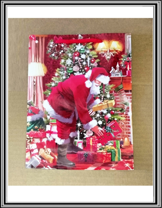 Vianočná darčeková taška 24x18 cm č 3