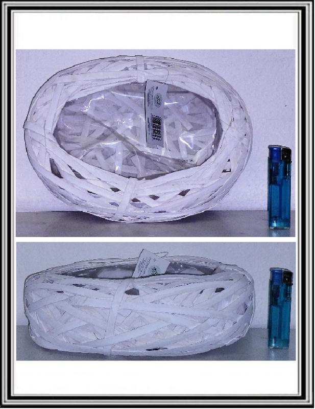 Prútený košík oválny 24x18x7 cm